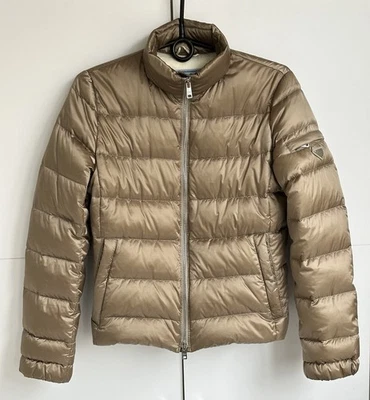 Prada Women’s Down Jacket – Size 38 IT - Beige / Cream – Made in Vietnam - Image 1 of 4