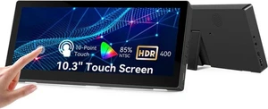 10.3 Inch Portable Touchscreen Monitor IPS VESA HDMI USB-C 1920x720 Travel Displ - Picture 1 of 9
