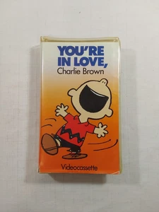 YOU'RE IN LOVE, CHARLIE BROWN (VHS Clamshell, 1987) - Vintage - RARE - Picture 1 of 15
