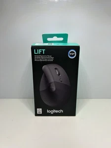 Logitech Lift Vertical - Ergonomic Wireless Mouse (Black) “Brand New” - Picture 1 of 2