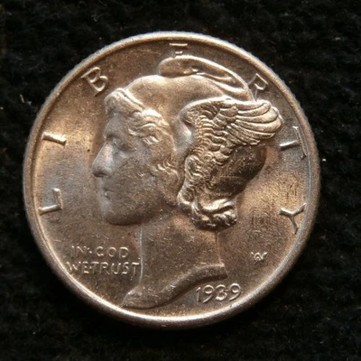 1939 Mercury Dime BU - Image 1 of 2