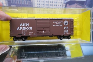 KADEE CARS HO SCALE #5214 ANN ARBOR AA 1234 40' PS-1 STAND BOXCAR SINGLE 8' DR! - Picture 1 of 22