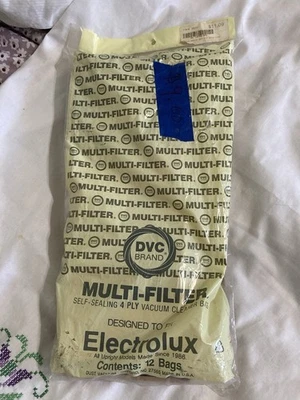 Electrolux Multi-Filter Self- Sealing 4 Ply Vacuum Cleaner Bags 12 Bags New DVC - Image 1 of 4