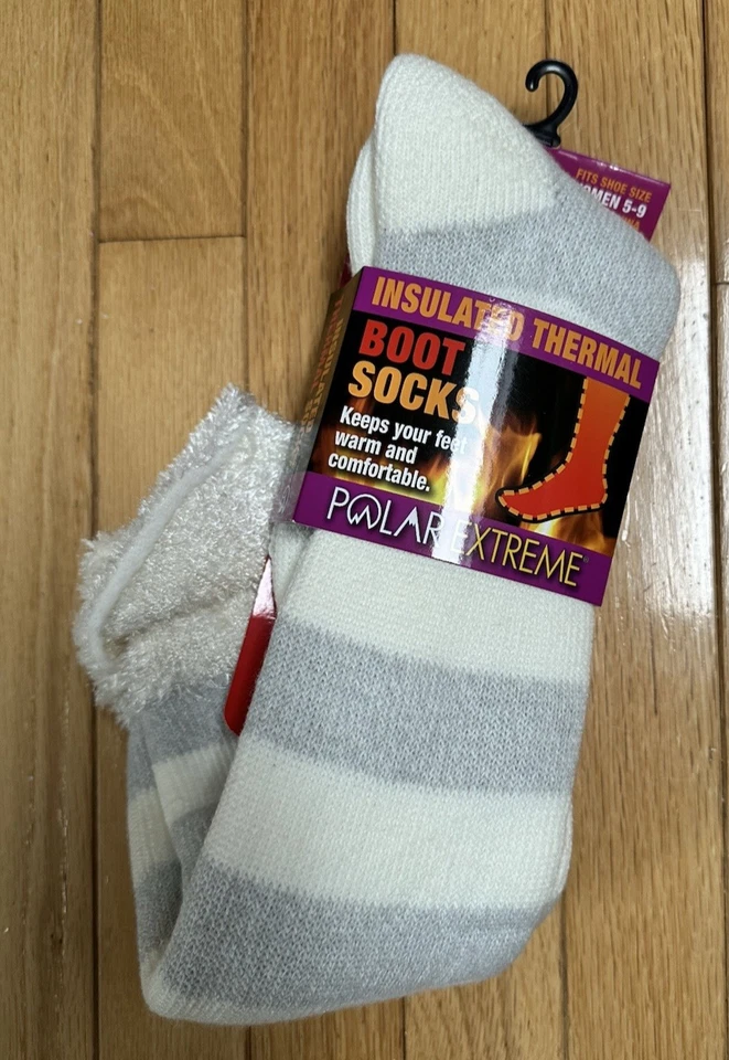 Solar Extreme women size 9-11 acrylic blend insulated thermal boot socks - Image 1 of 3