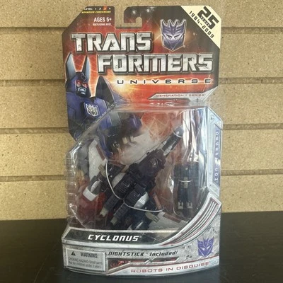 2008 Hasbro Transformers Classic Universe 25th Deluxe Cyclonus & Nightstick New - Image 1 of 4