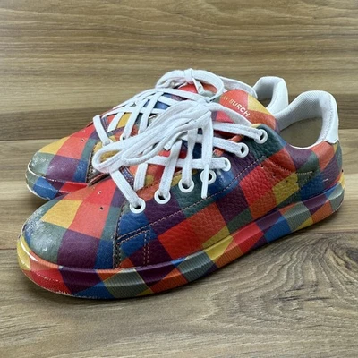 Tênis Tory Burch Howell Court Feminino Couro Estampado 5 M Multi Parte Superior Baixa - Imagem 1 de 4