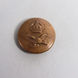 Uniforme de latón vintage de la Royal Air Force RAF botón Segunda Guerra Mundial - Imagen 1 de 2