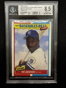 Bo Jackson 1987 Fleer Sluggers Pitchers Rare Rookie Highest Grade BGS 8.5 - Picture 1 of 2