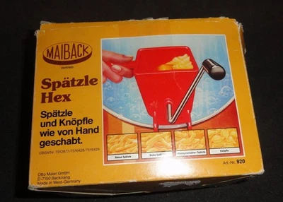 Vintage MAIBACK Spatzle Hex - Made in West Germany, has all parts shown on Sheet - Image 1 of 4