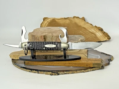 Faca escoteira multifuncional vintage (1992) CaseXX 640045R com alças ósseas--2687,25 - Imagem 1 de 4