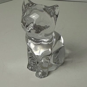Princess House Kitten Cat Figurine 24% Lead Crystal Glass Pet Collection - Picture 1 of 8