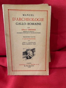 GRENIER (Albert) - Manuel d’Archéologie – gallo-romaine. Picard, 1958-60, broché - Picture 1 of 12