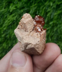 Natural Hessonite Garnet on matrix From Bajaur Agency Kpk Pakistan. - Picture 1 of 8