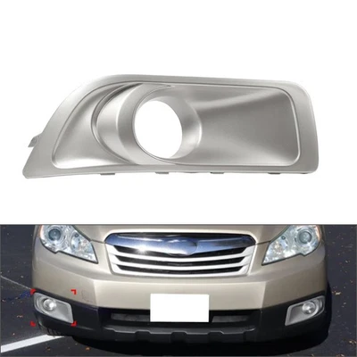 Right Front Bumper Fog Light Trim Bezel Cover Silver For Subaru Outback 2010-12 Foto 1 de 4