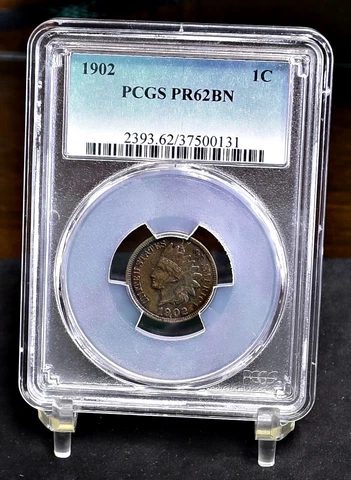 1902 Indian Cent - PCGS PR62BN (#47968) Cover