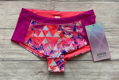 NWT Ivivva By Lululemon Reversible Ocean Energy Hipster Swim Bottom SZ 14 - Image 1 of 4