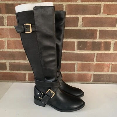 Botas de montar Thalia Sodi para mujer Vada negras hasta la rodilla talla US 5 M NUEVAS Foto 1 de 4