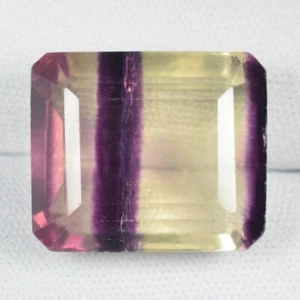 44,77 ct SELTENER FARBTON ZWEIFARBIG RIESIG LILA UND GELB NATÜRLICHER FLUORIT siehe Vdo PC - Bild 1 von 3