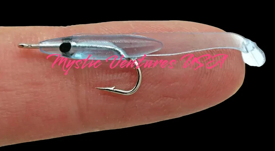 Plantillas suaves para freír Crappie Panfish #10 PRE-AMAÑADAS 12ct 1-1/2" TÚ ELIGES EL COLOR Foto 1 de 1