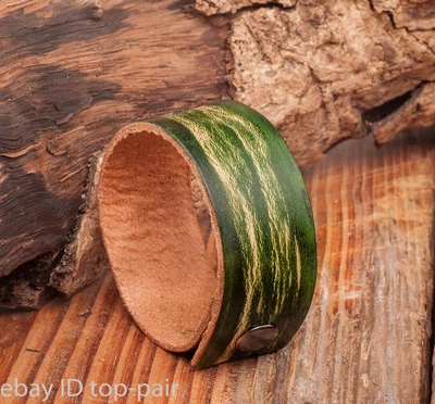 Genial brazalete pulsera de cuero con textura vintage surfista envolvente única 7 colores Foto 1 de 4