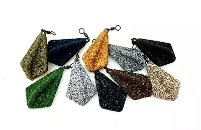 RUSSTHEFISH 3 Unzen TRILOBE LIFT BLEIGEWICHTE SINKER strukturiert glatt Meer/Karpfen Angelgerät