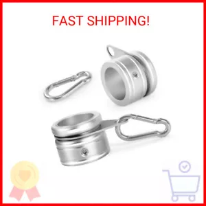 Flag Pole Rings, Aluminum Alloy Flag Pole Clips Swivels 360° Rotating Anti Wrap - Picture 1 of 2