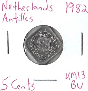 Coin Netherlands Antilles 5 Cents 1982 KM13 - Picture 1 of 1