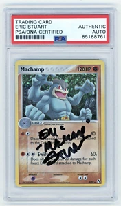 PSA Signed Eric Stuart Machamp EX Legend Maker 9 Holo Rare - Picture 1 of 2