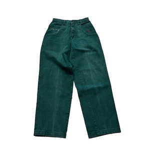 JEANS DENIM VERDE 30X33 VINTAGE ANNI 90 SCARICO URBAN ABBIGLIAMENTO (74) - Foto 1 di 6