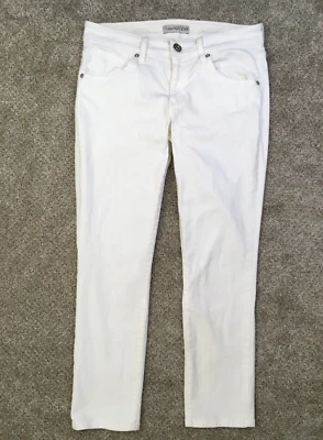 Pantalones de mezclilla para mujer Guess Jeans 26 True 31x26,5 blanco con logotipo Foto 1 de 4
