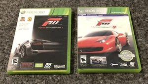 (2) Forza Motorsport 3 & 4 (Microsoft Xbox 360, 2009) Complete CIB GAME LOT - Picture 1 of 6