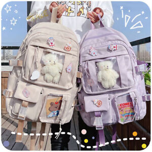 Teens School Backpack Kawaii Cute College Travel Casual Bag for Girls Women