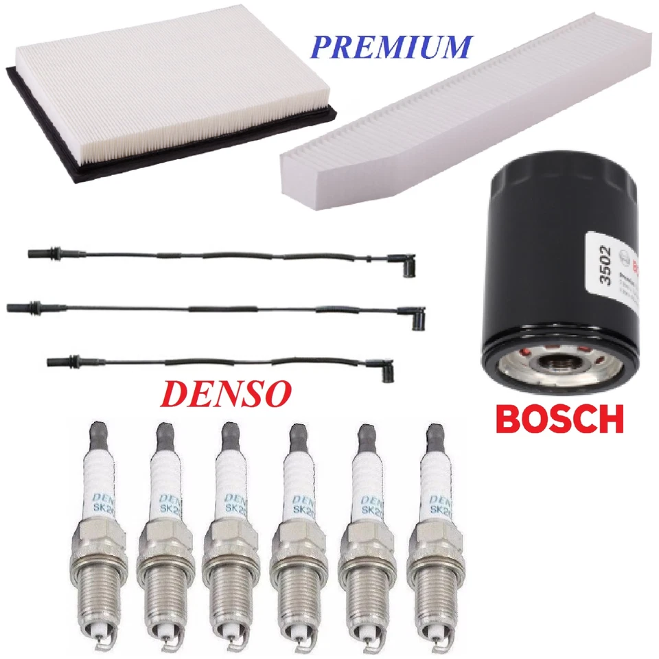 Tune Up Kit Filters Wire Spark Plug For JEEP GRAND CHEROKEE V6; 3.7L 2009-2010 - Image 1 of 1