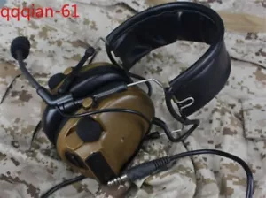 PELTOR Comtac-III C3 Headset Noise Reduction Tactical Headphone Call Brown - Picture 1 of 5
