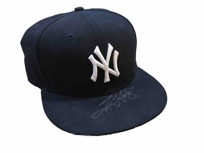 Rare Tino Martinez Signed Autographed NY Yankees MLB New Era 7 3/4 hat Cap - Image 1 of 4
