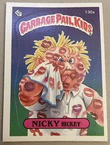 1986 Topps Garbage Pail Kids GPK Sticker Series 4 #130a 👄 NICKY Hickey 👄 - Picture 1 of 6