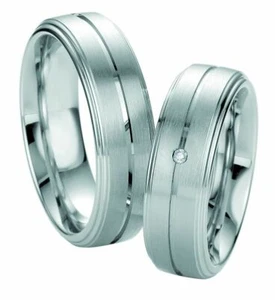 Trauringe Breuning Silver and Diamonds Collection 8045/8046 Silber 925 Ring - Bild 1 von 2