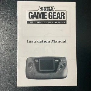SEGA Game Gear System Console Instruction Manual Only - Picture 1 of 2
