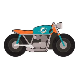 Miami Dolphins Motorcycle Sign Size 13.5" W x 6" H x .25" D - Picture 1 of 1