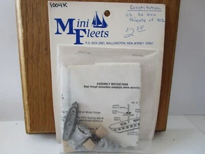 Vintage Mini Fleets Military Ship Metal Model Kit Constitution 1812 Miniature - Picture 1 of 1
