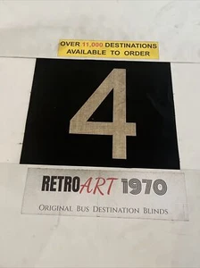 4 Four - RA155 London Bus Route Number Birthday Gift 11” x 9.5” - Picture 1 of 5