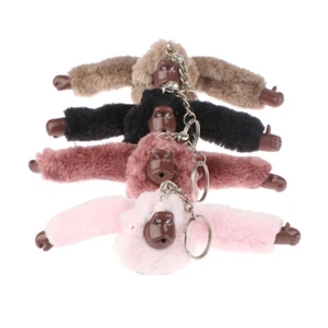 Cute Girl Plush Fur Monkey KeyChain Orangutan Keychain on Pant Bag Car Trinke wi - Picture 1 of 25