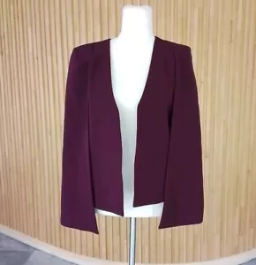 NWOT Forever New Burgandy Cape Jacket Size 8 Lined rrp $129 - Picture 1 of 6