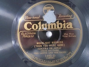 Ted Lewis Moonlight Madness King for a Day Columbia 1485 EE- - Imagen 1 de 2