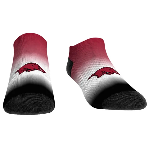 Rock Em Socks Arkansas Razorbacks Dip-Dye Ankle Socks Cover