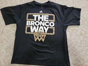 2014 NCAA Basketball Tournament Adidas Western Michigan Lrg T-shirt/"Bronco Way" - Picture 1 of 2