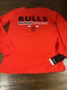 Maglietta Chicago Bulls NBA manica lunga ragazzo L 12/14 rossa - Foto 1 di 4