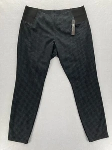 Kut from the Kloth Pants Women's Plus 2X Angie Skinny Black Plaid Stretch Waist - Picture 1 of 11