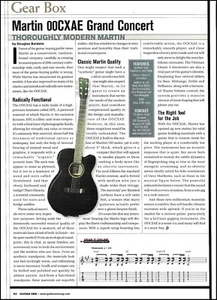 Martin 00CXAE Grand Concert acoustic/electric guitar review sound check article - Picture 1 of 3