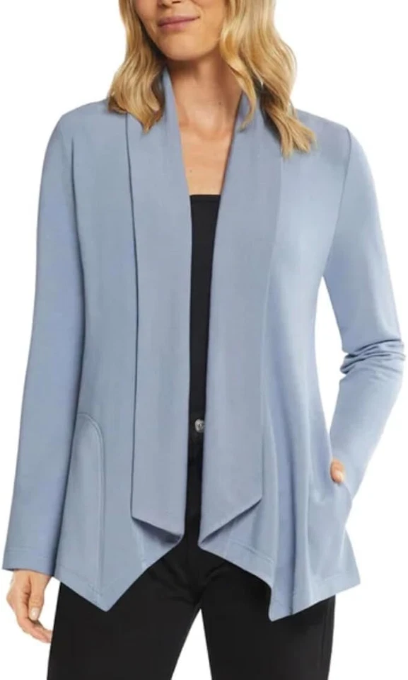 Max & Mia Women's Lightweight Drape Cardigan Light Denim Size S